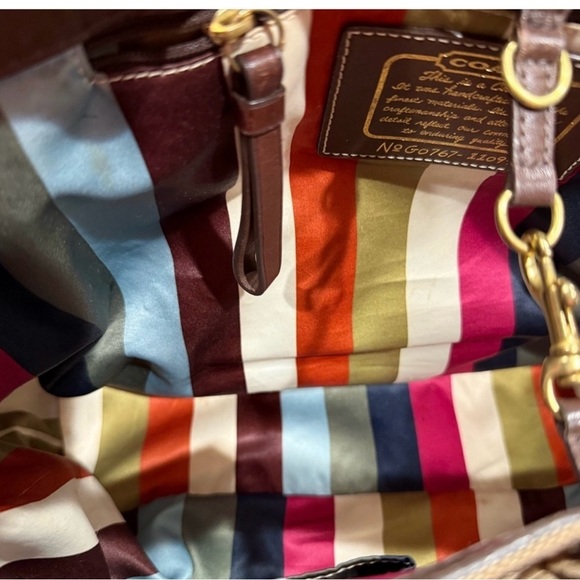 Coach Brown Signature Tote Bag - Picture 3 of 6